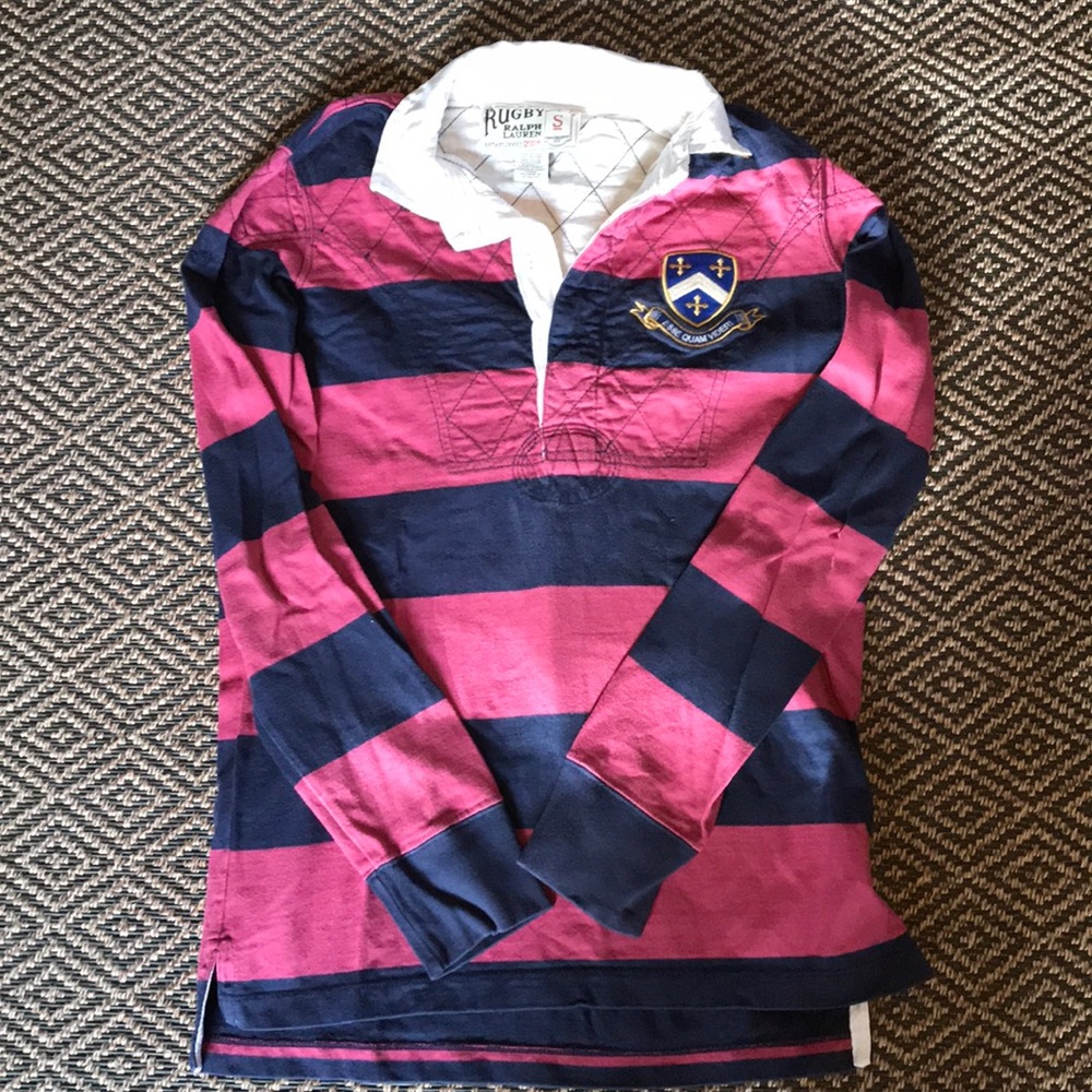 Women’s Small Ralph Lauren Rugby Navy and Pink